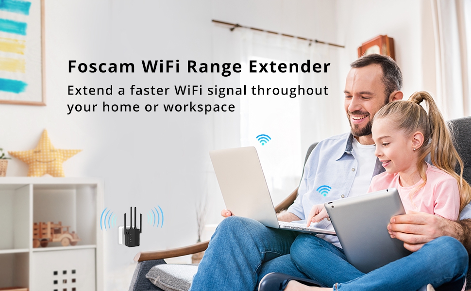 prijs schrobben datum Foscam WE1 - Dual-Band WiFi versterker - Foscam